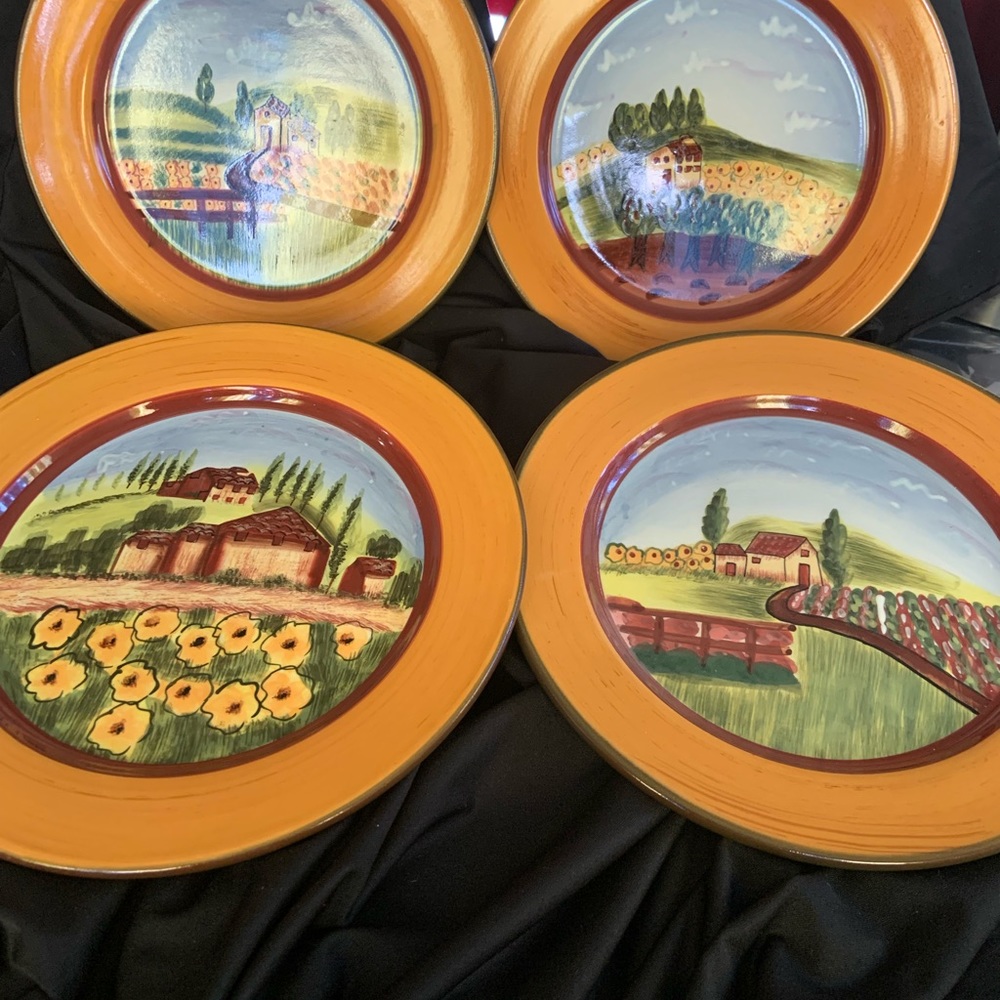 Romancing Provence Collection 4 Dessert Plates and 4 Dinner Plates